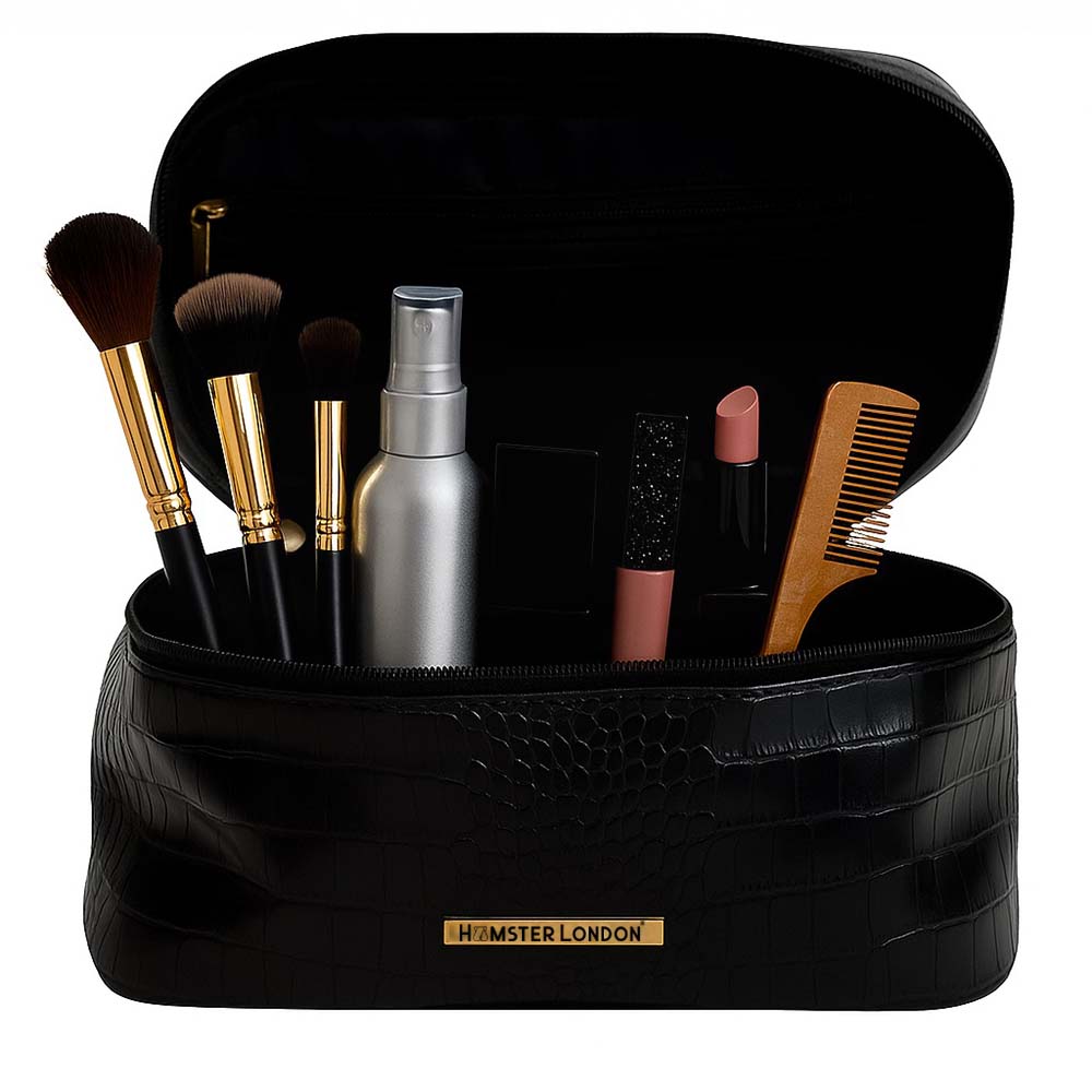 Hamster London Blush Black Vanity Case