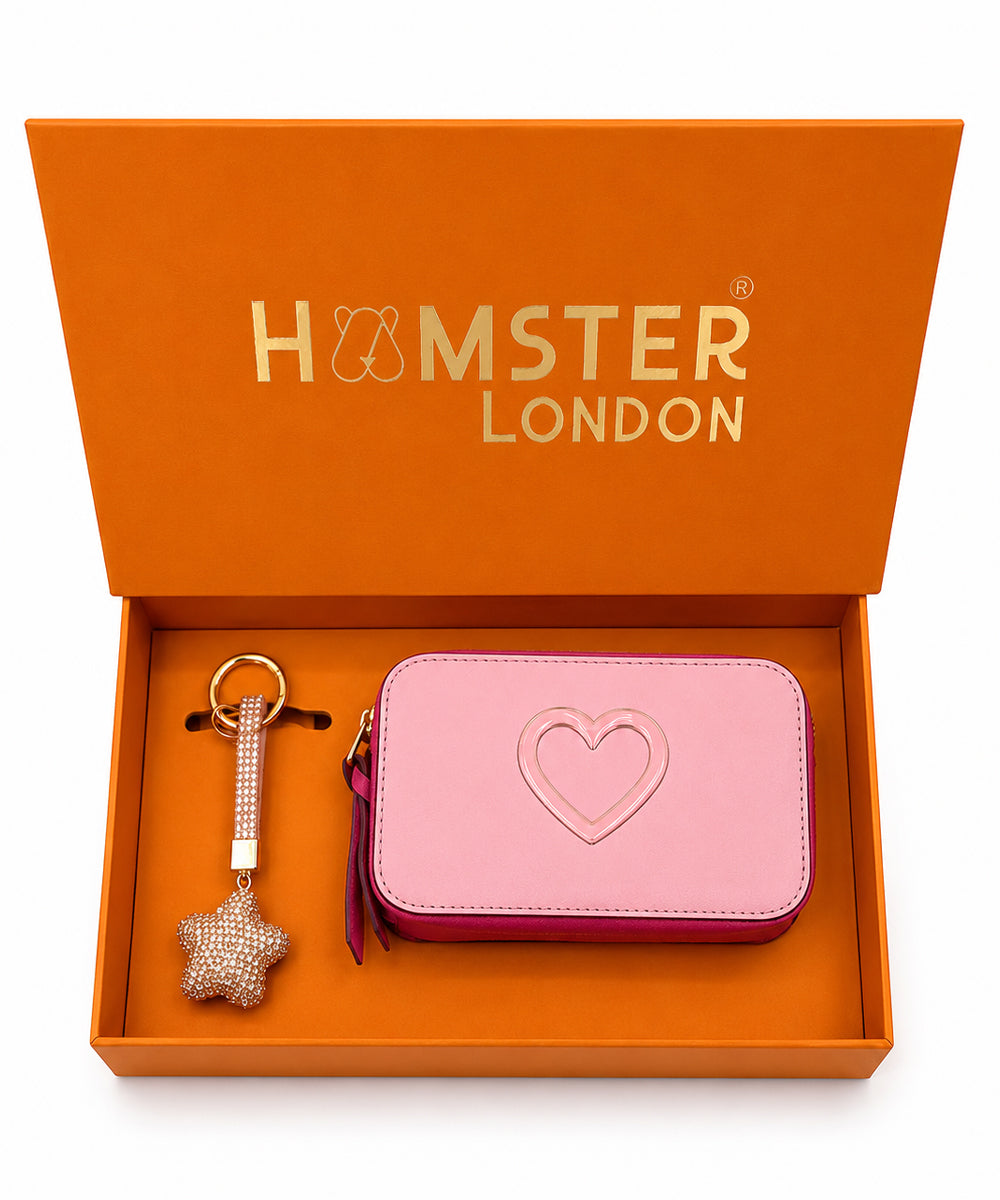Hamster London Pink Twist Sling & Charm Gift Box Set