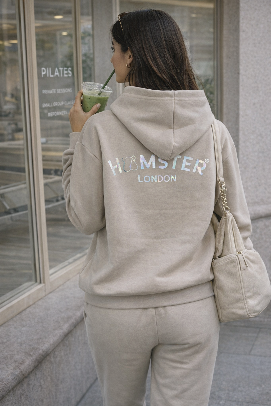 Hamster London Ted H Holiday Beige Hoodie & Lower Cord Set