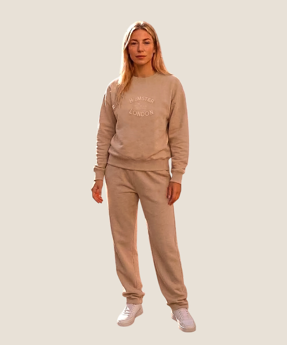 Hamster London Great British Excellence Sweatshirt & Lowers Set Beige