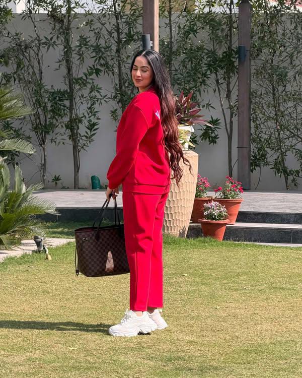 Hamster London Ted H Holiday Red Sweatshirt & Lower Cord Set