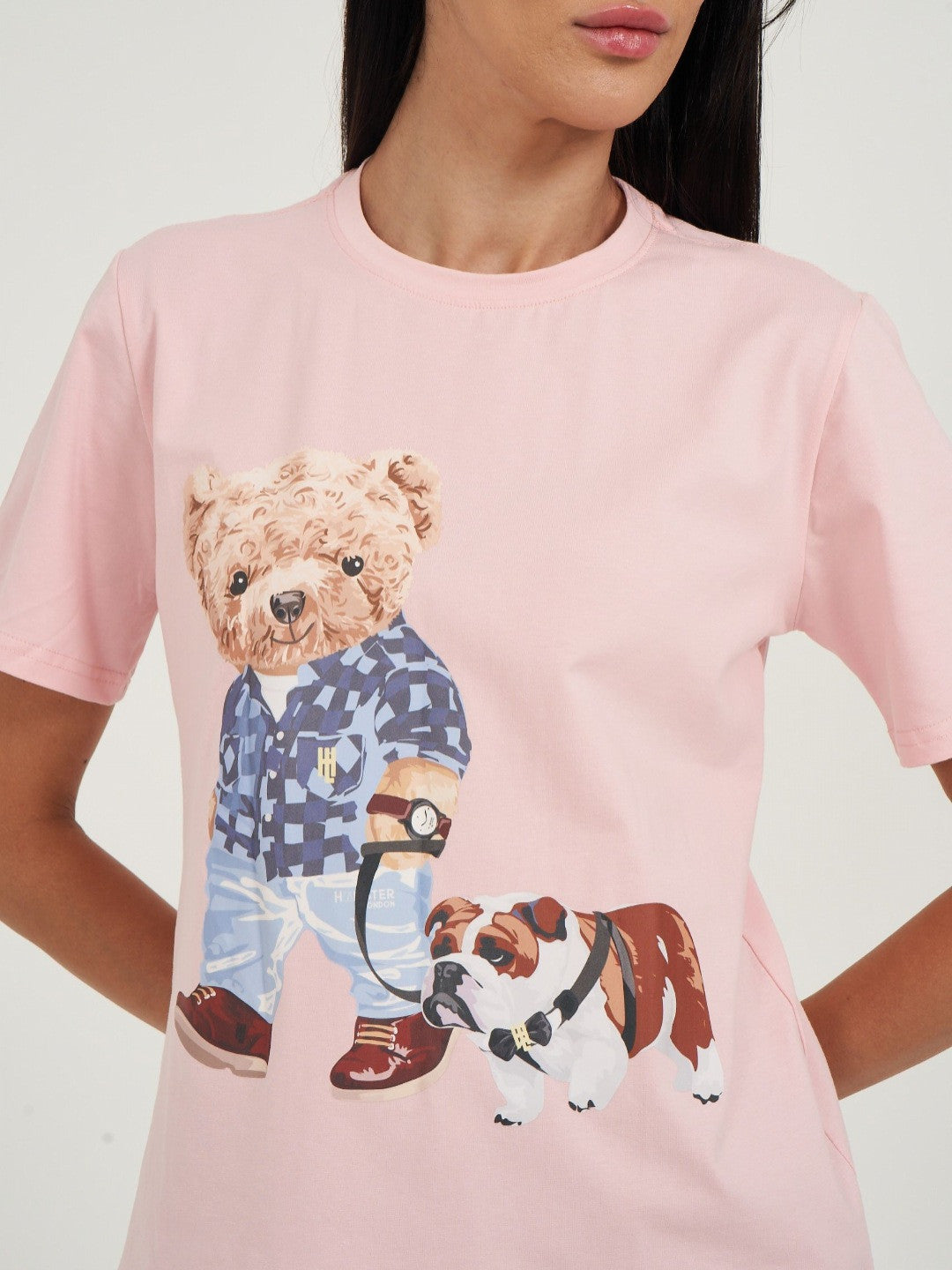 Hamster London Ted H's Best Friend T-Shirt Pink & Lowers Set