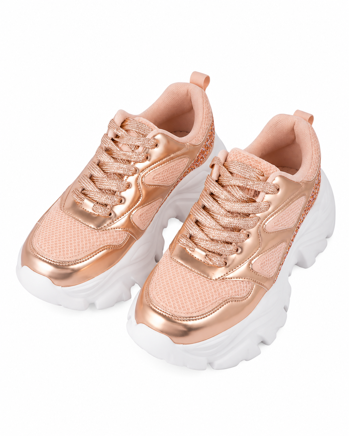 Hamster London Sparkle Pop Gold Sneakers