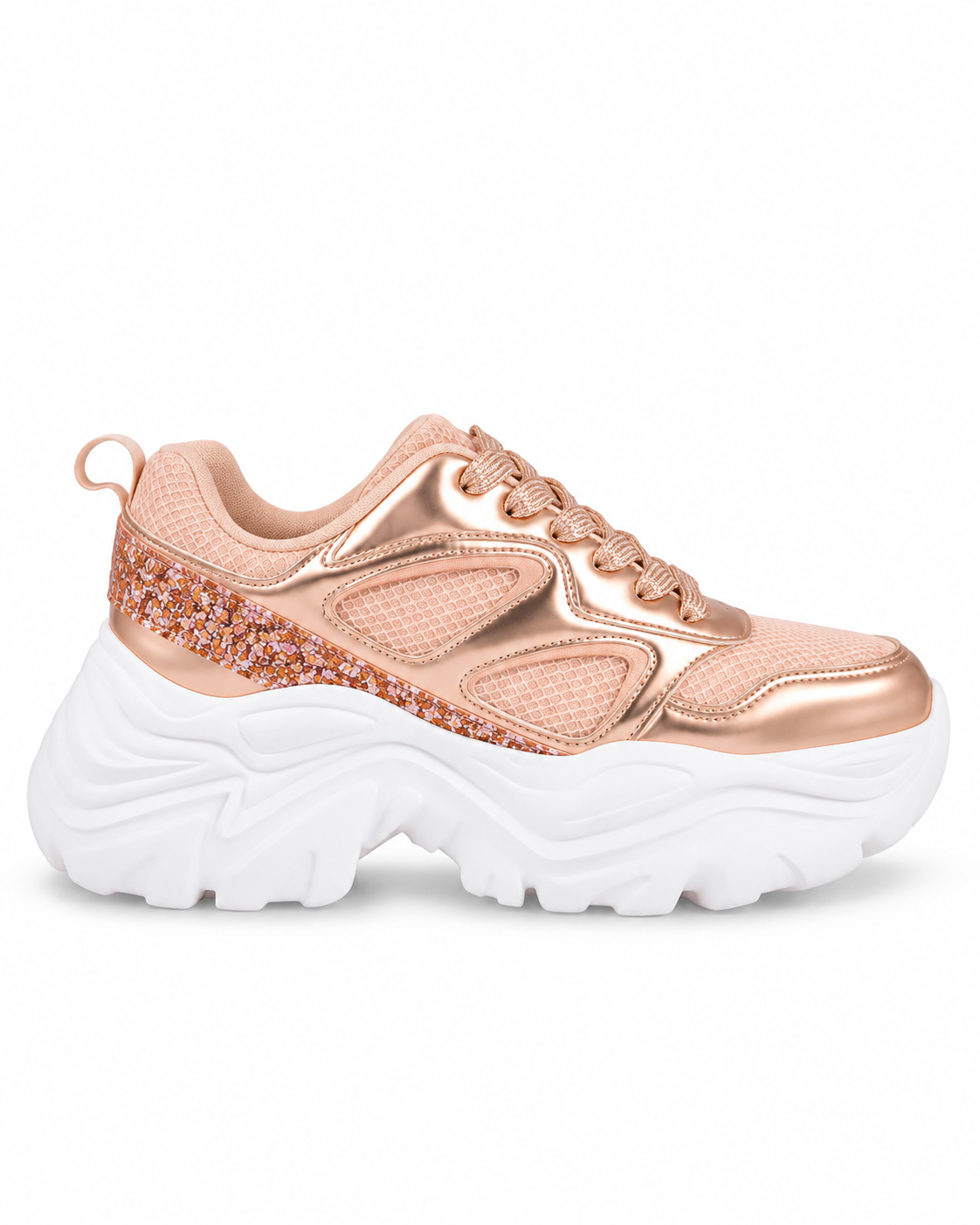 Hamster London Sparkle Pop Gold Sneakers