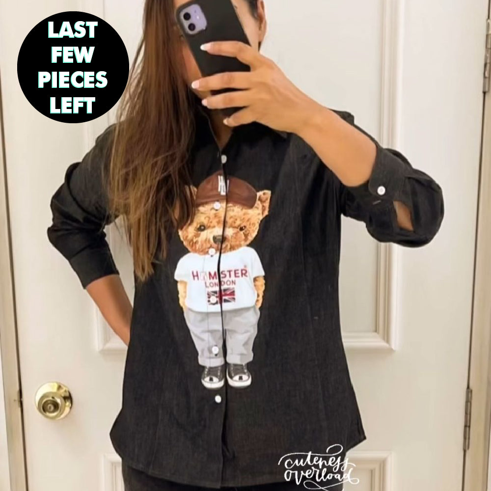 Hamster London Ted H Super Model Shirt Black