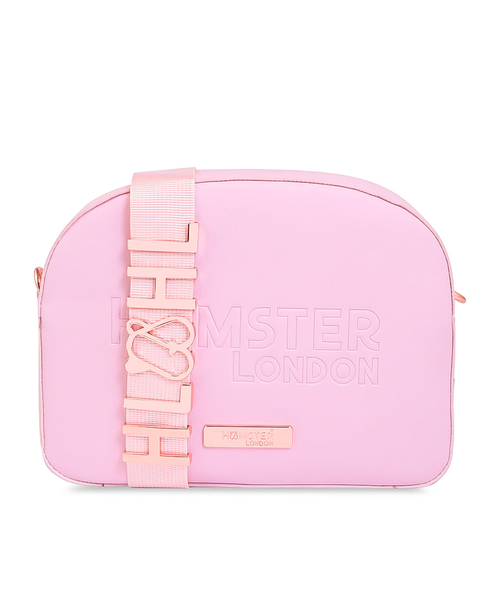 Hamster London Melissa Luna Cross Body Sling Bag Pink