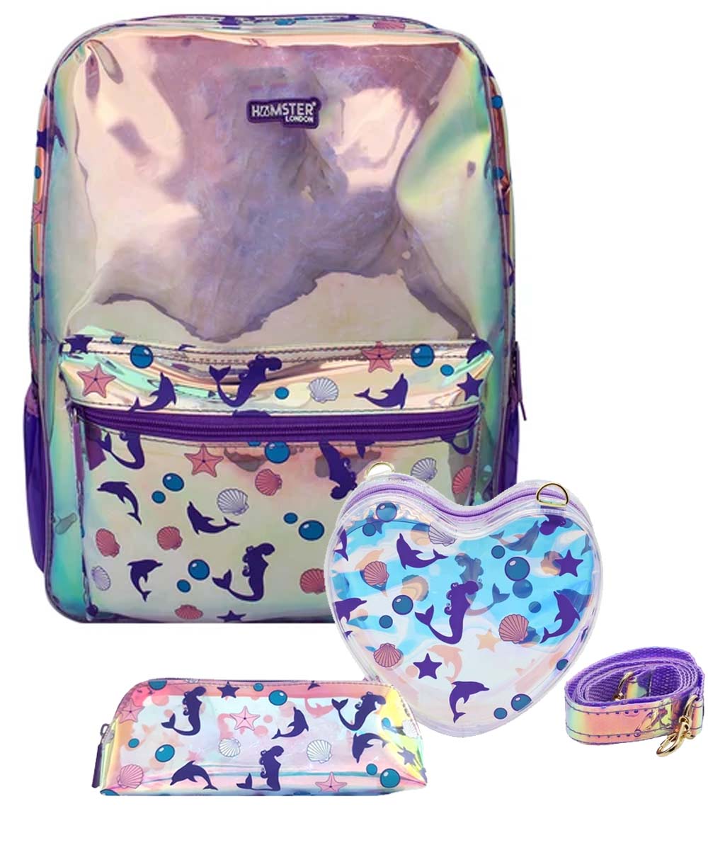 Hamster London Shiny Classic Backpack Mermaid Big