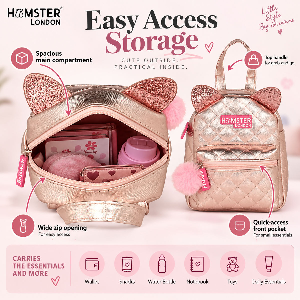 Hamster London MOB Meow Backpack