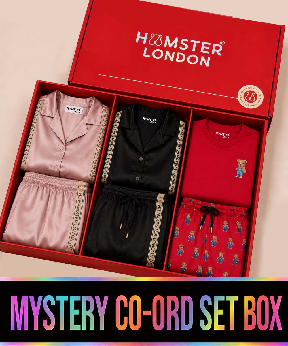 Hamster London Mystery Box – Surprise T-Shirt & Lower Co-ords Set Red