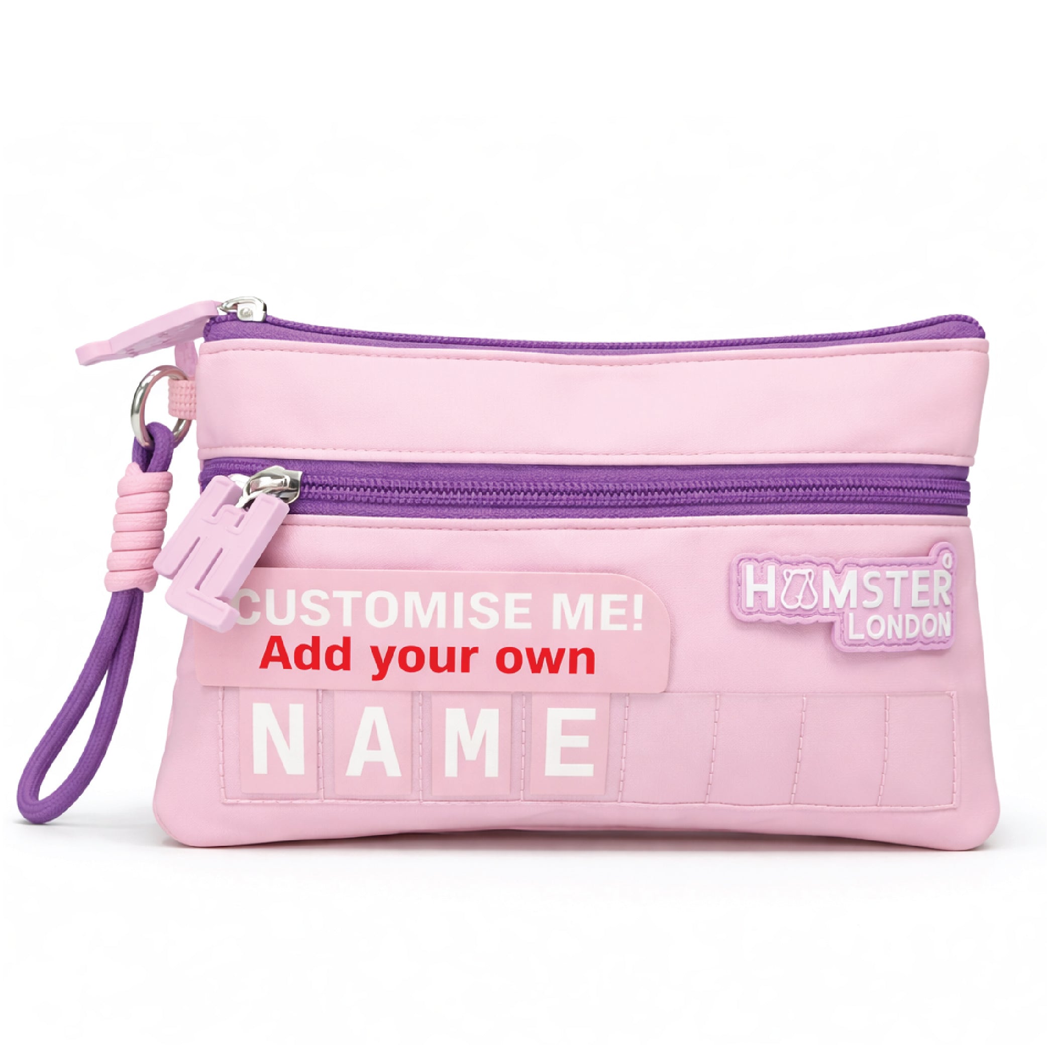 Hamster London Insider Name Pouch Pink