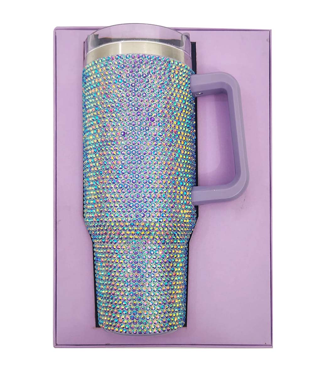 Hamster London Cystal Bling Tumbler Purple