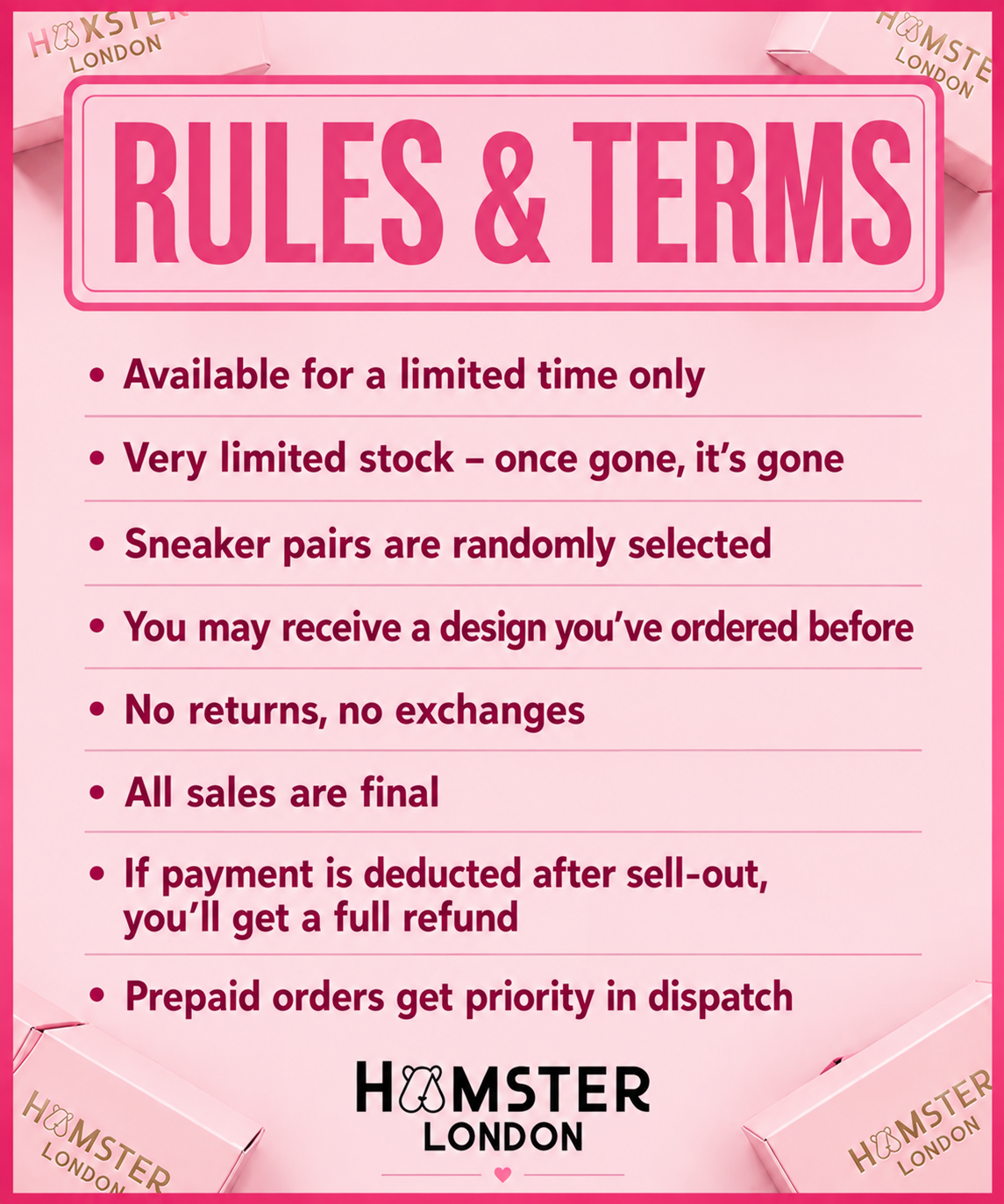 Hamster London Mystery Box – Surprise Sneakers
