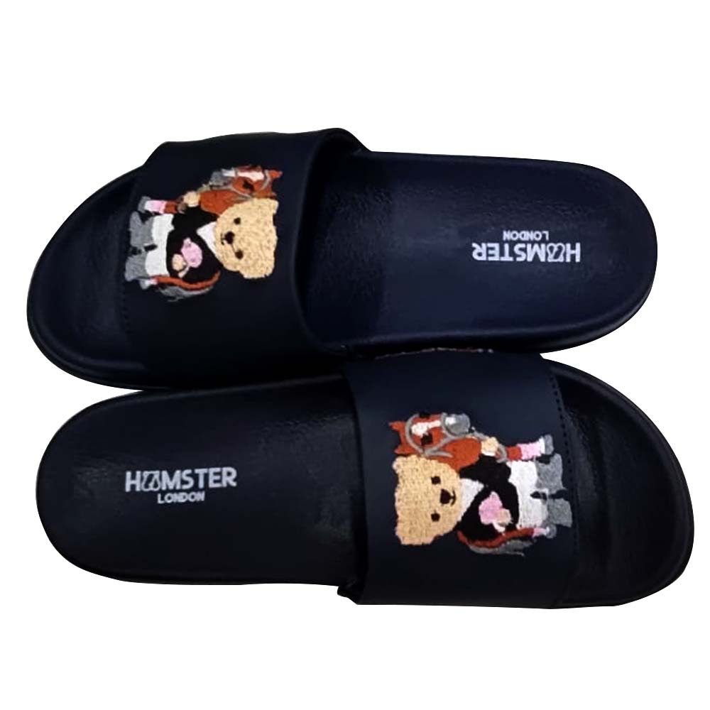 Hamster London Ted H Equestrian Slides Blue