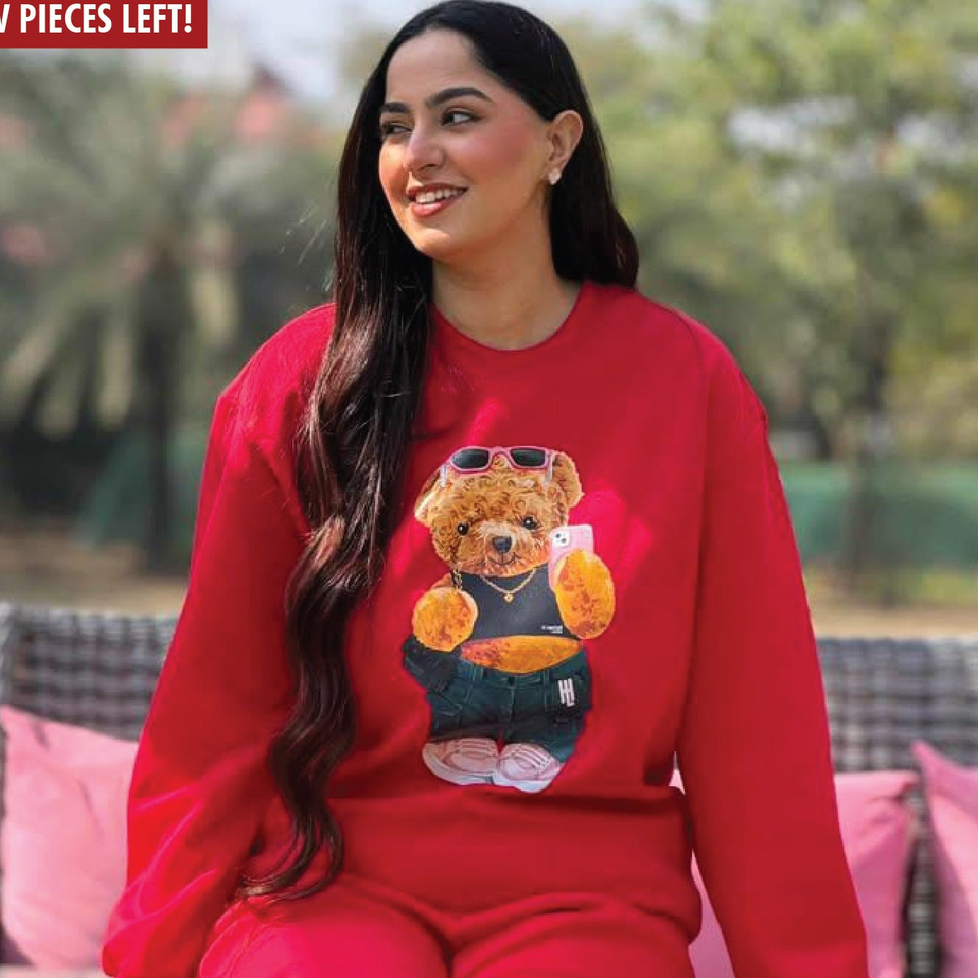 Hamster London Ted H Holiday Red Sweatshirt