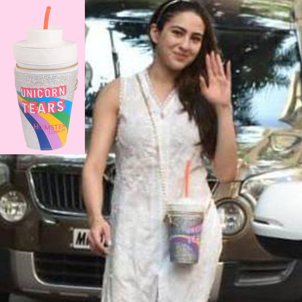 Hamster London Funk Unicorn Tears White Sling Bag