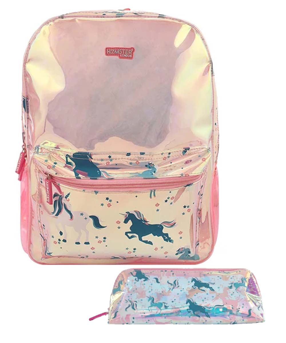 Hamster London Shiny Classic Backpack Unicorn Big