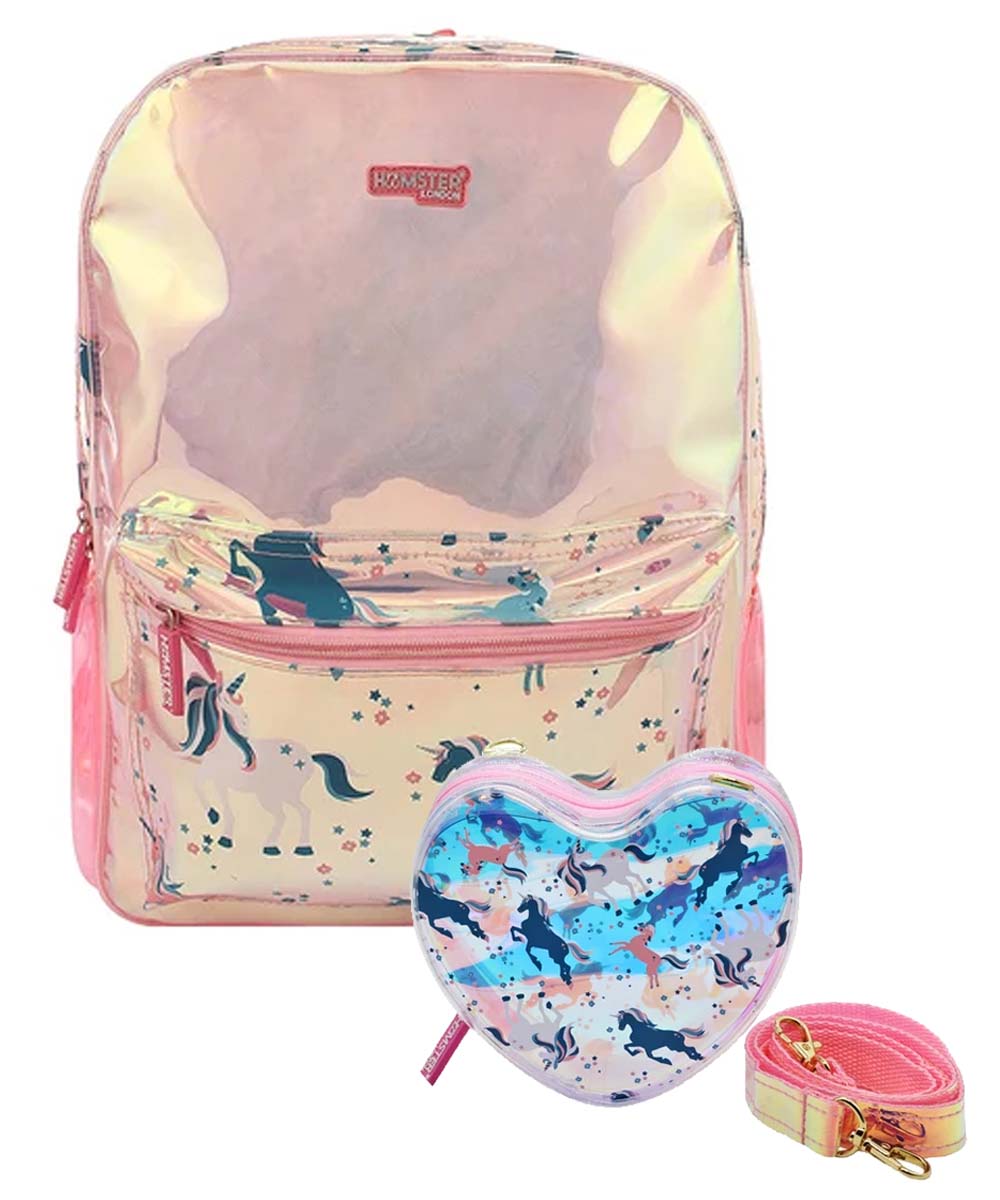 Hamster London Shiny Classic Backpack Unicorn Big