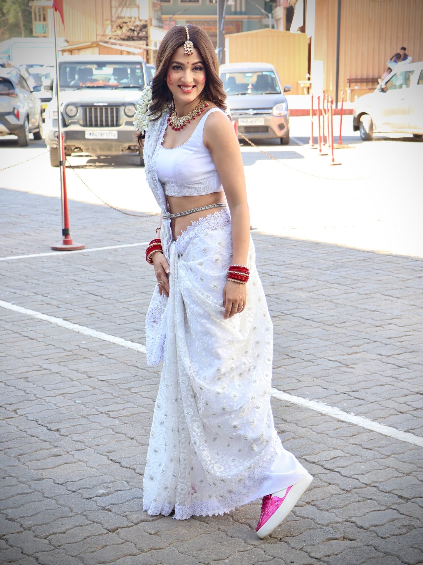 Hamster London Holiday Party Pink Sneakers