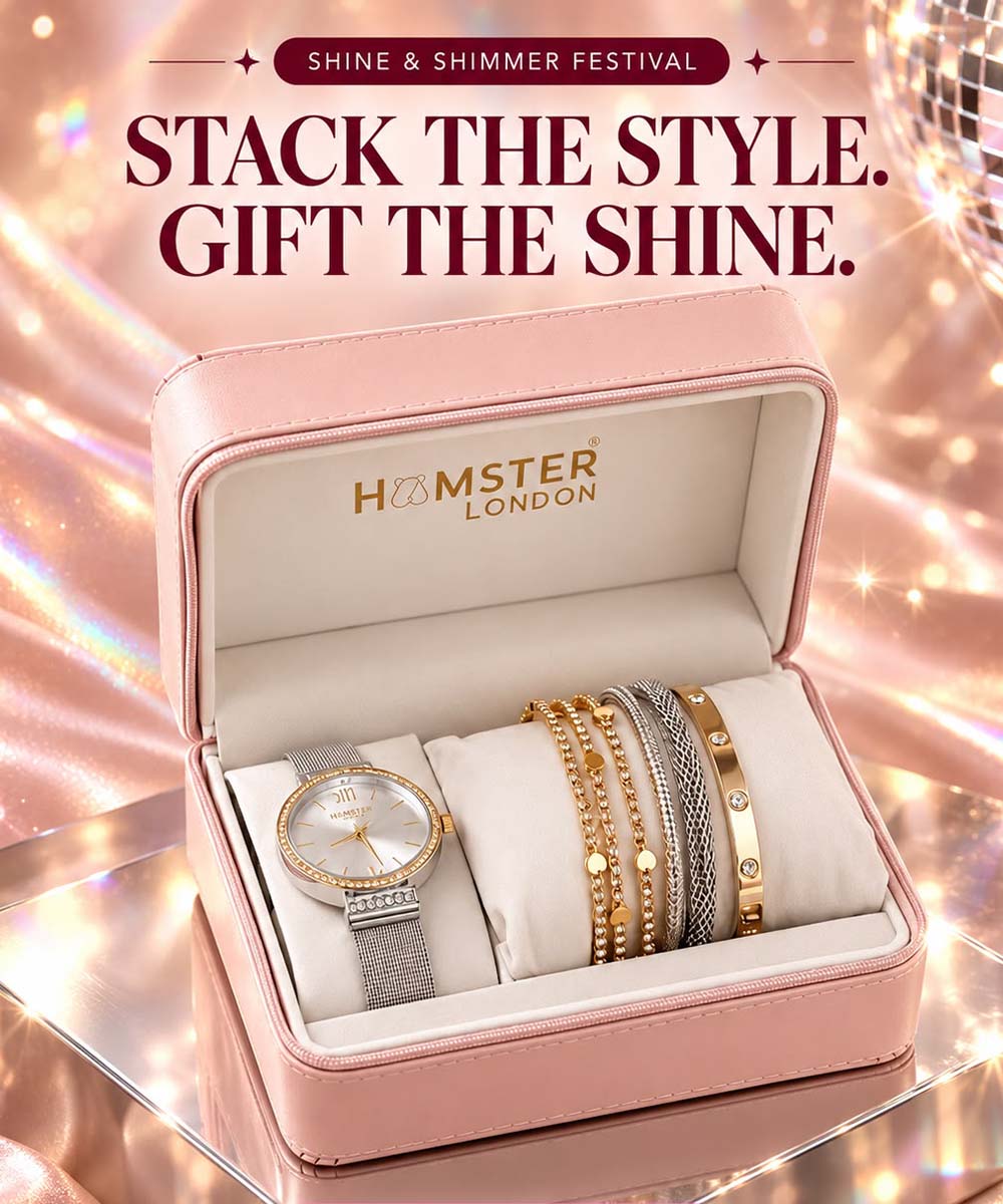 Hamster London Evening Star Women Silver Watch