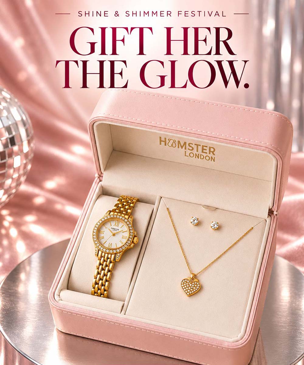 Hamster London Shukra Women Gold Watch