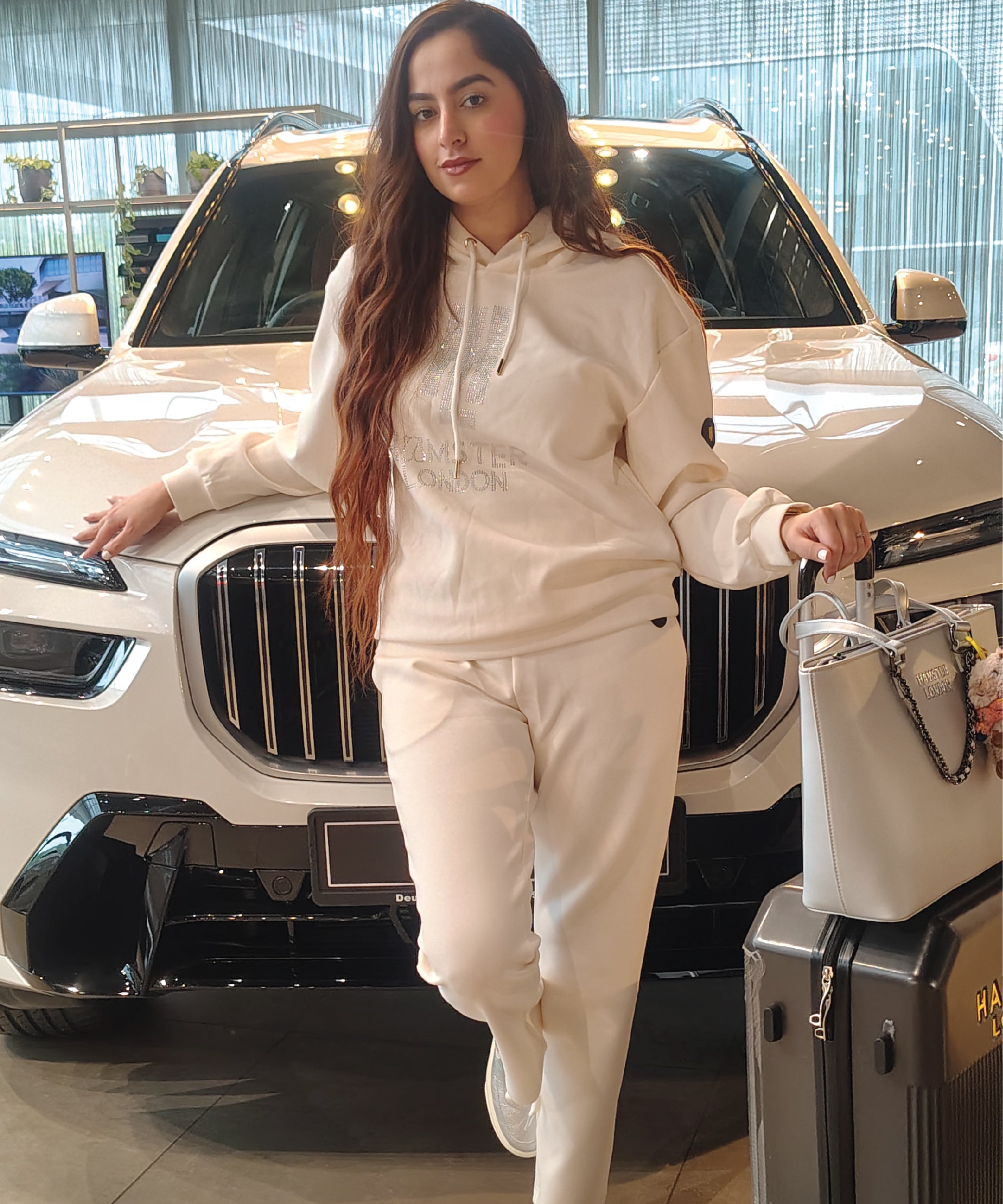 Hamster London Kolo Hoodie & Lower Co-ord Set – White