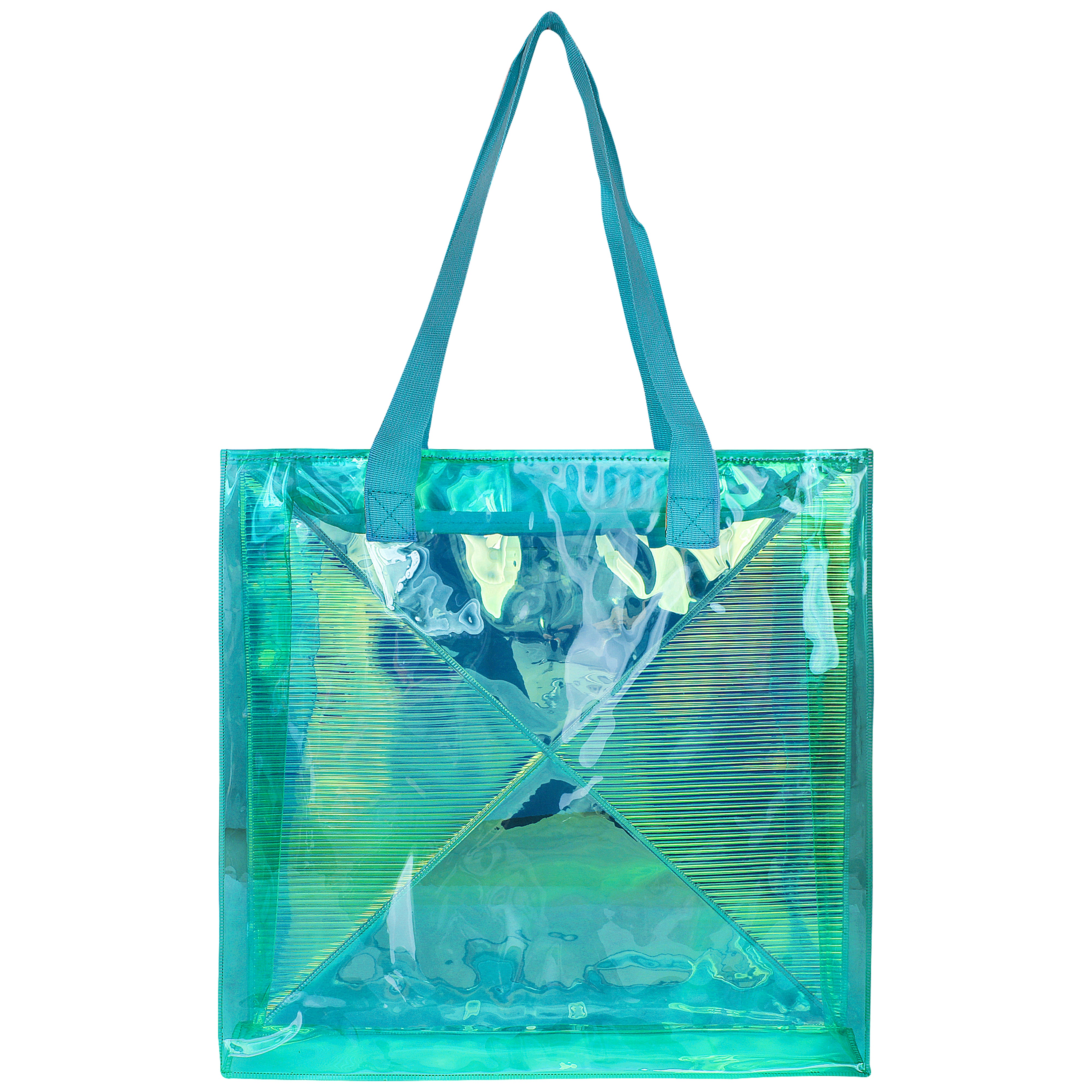 Hamster London Shiny Classic Tote Bag Aqua