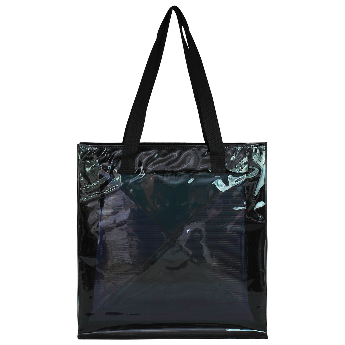 Hamster London Shiny Classic Tote Bag Black