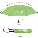 Hamster London Automatic Open & Close Pocket Folding Umbrella (Green)