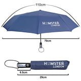 Hamster London Automatic Open & Close Pocket Folding Umbrella (Blue)