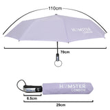 Hamster London Automatic Open & Close Pocket Folding Umbrella (Light Purple)