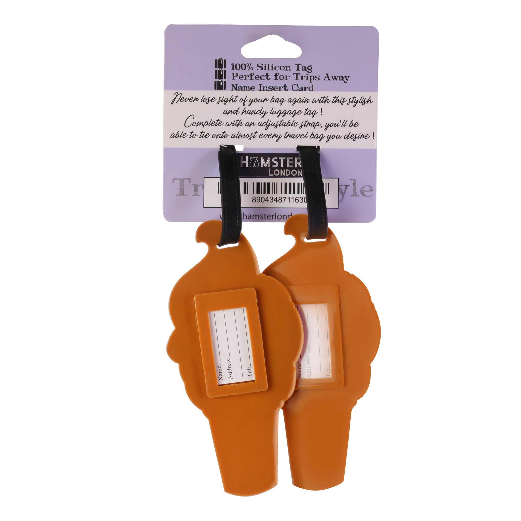 Hamster London Luggage Tag Ice - Cream Set Of 2