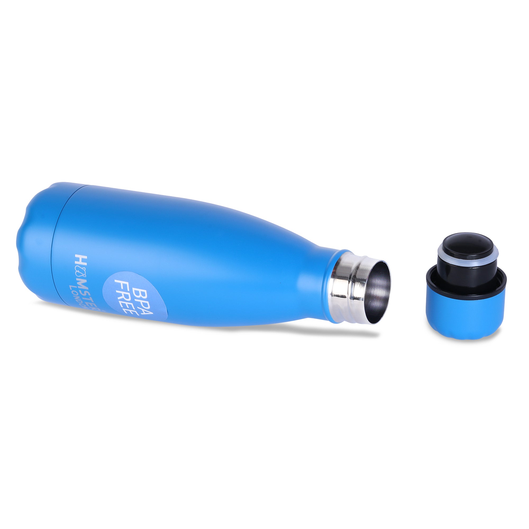 Hamster London Hype Neon Insulated Bottle Blue 350ml