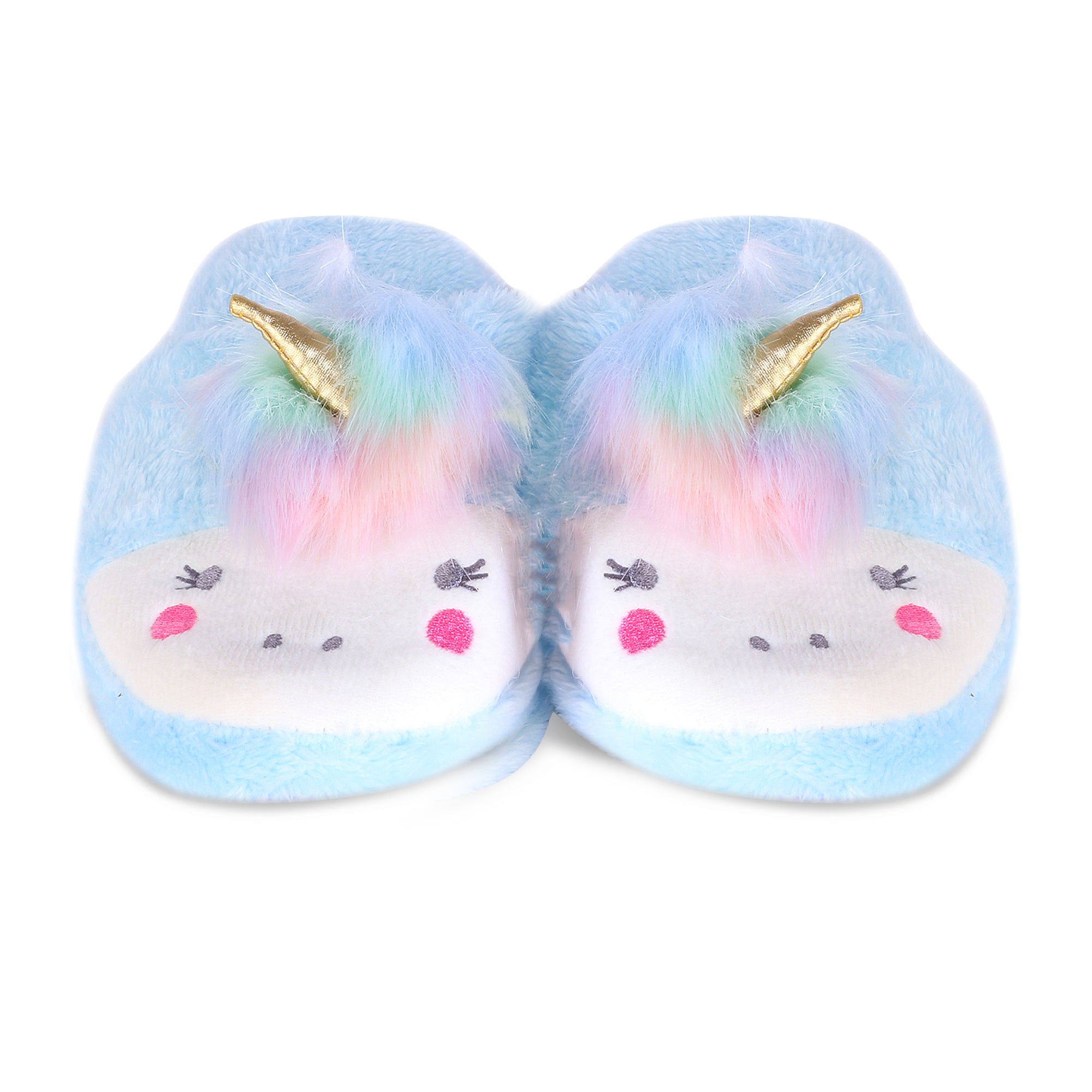 Hamster London Furry Slipper Unicorn Blue