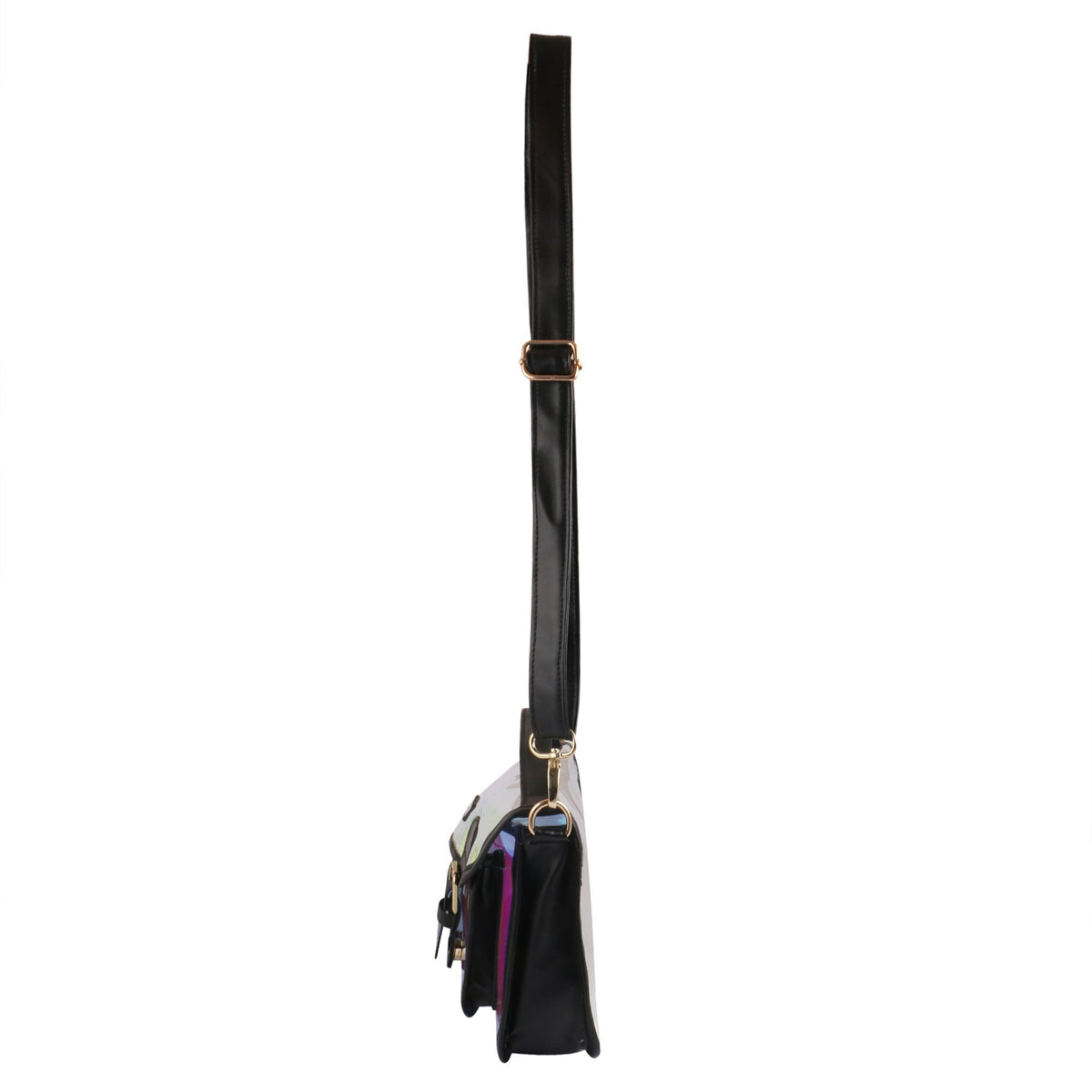 Hamster London Shiny Classic Sling Bag Black