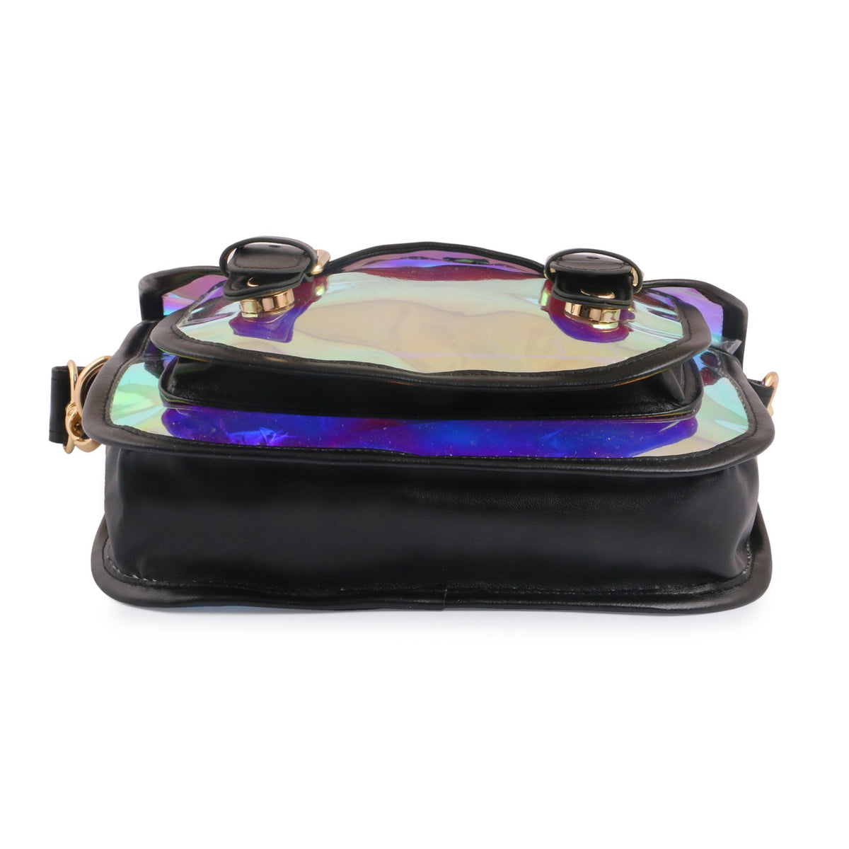 Hamster London Shiny Classic Sling Bag Black