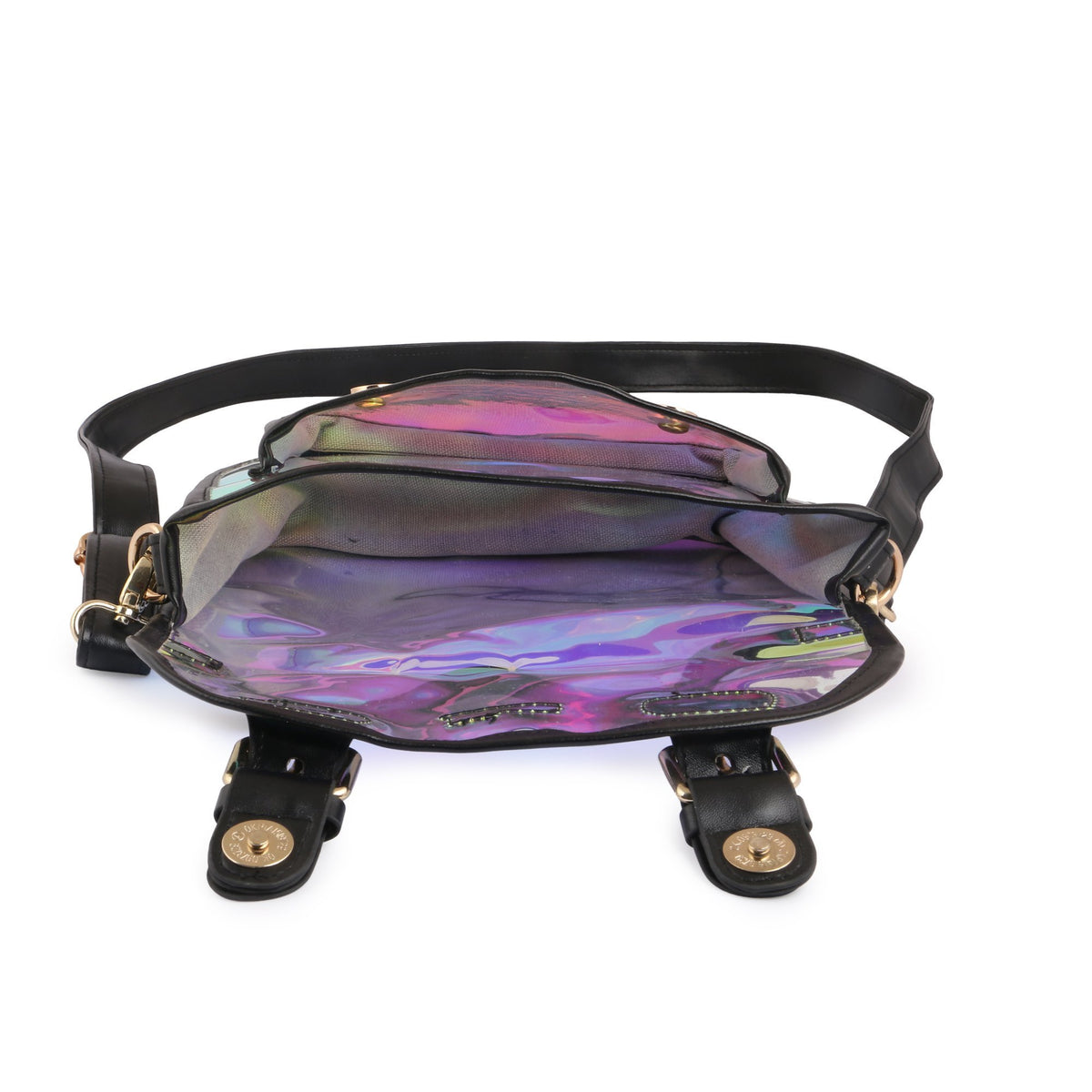 Hamster London Shiny Classic Sling Bag Black