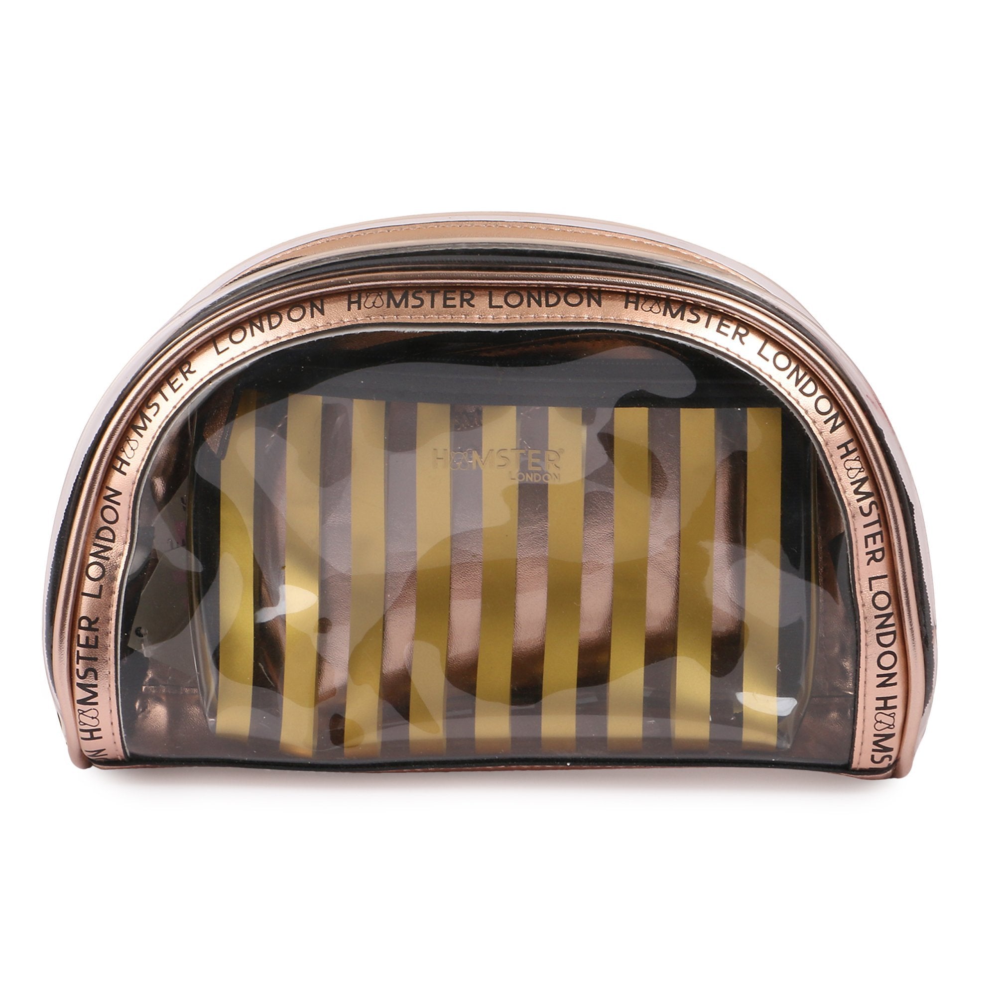 Hamster London Blush Trio Gold Makeup Pouch Set