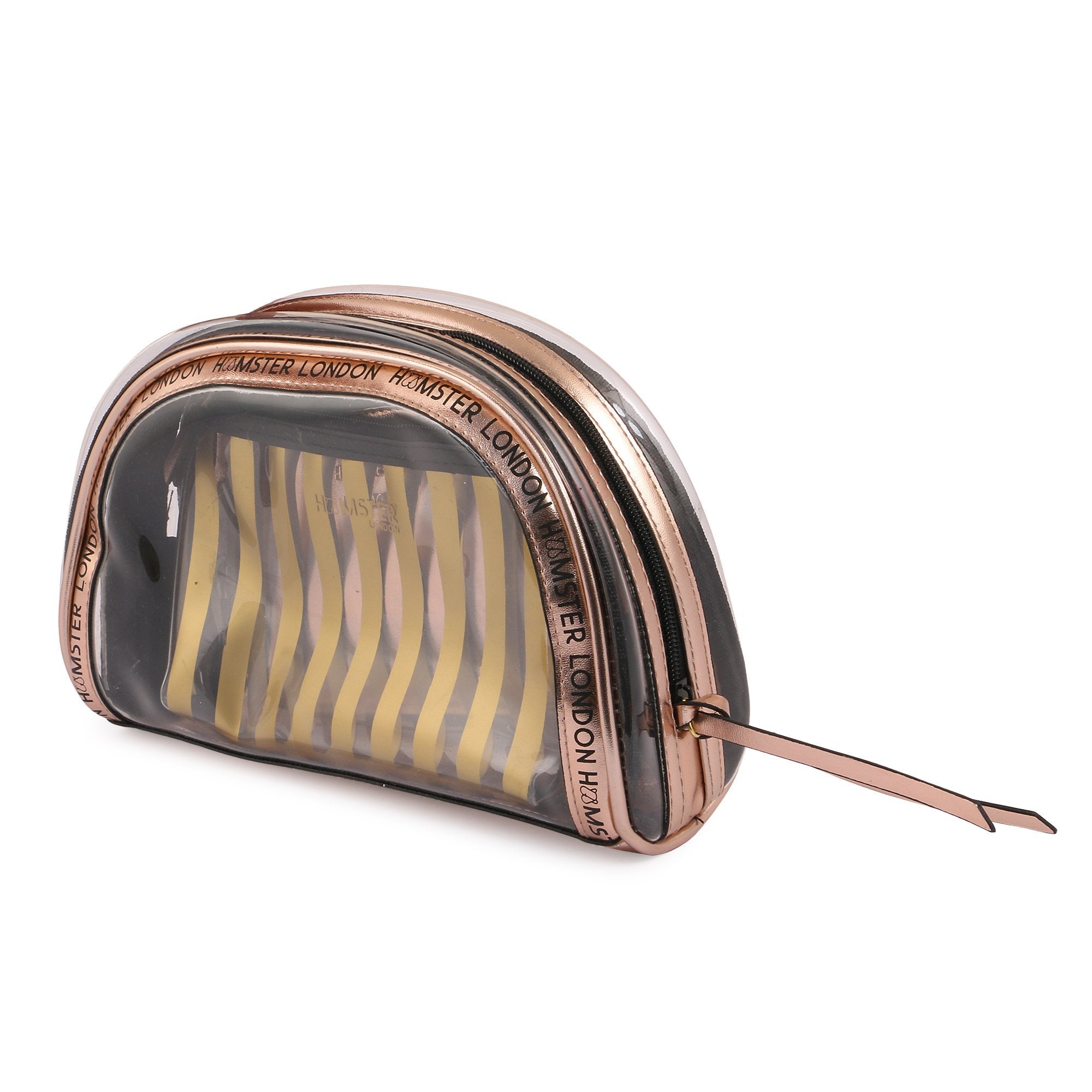 Hamster London Blush Trio Gold Makeup Pouch Set