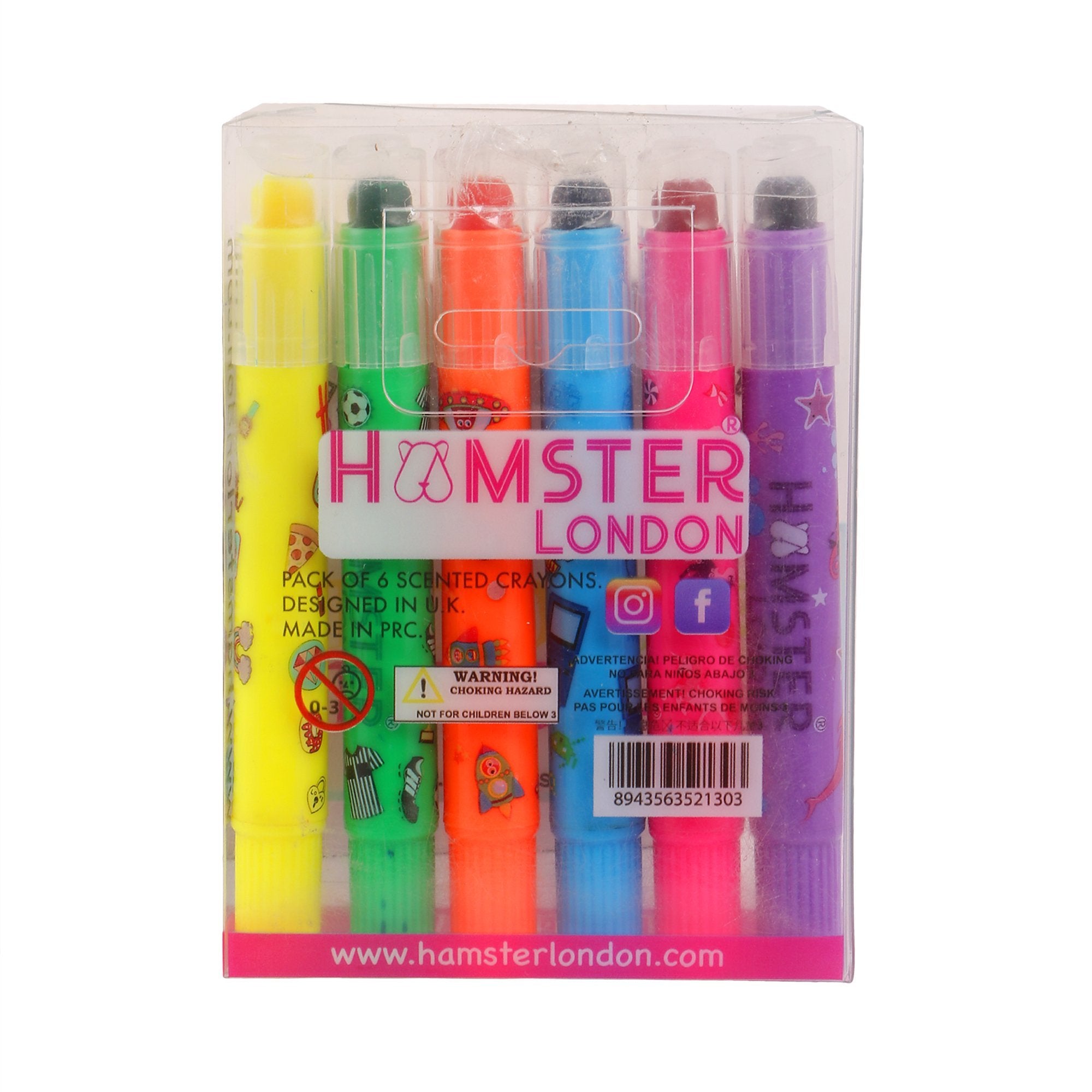 Hamster London Neon Scented Gel Crayon