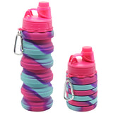 Hamster London Silicone Expandable and Foldable Water Bottle Hot Pink