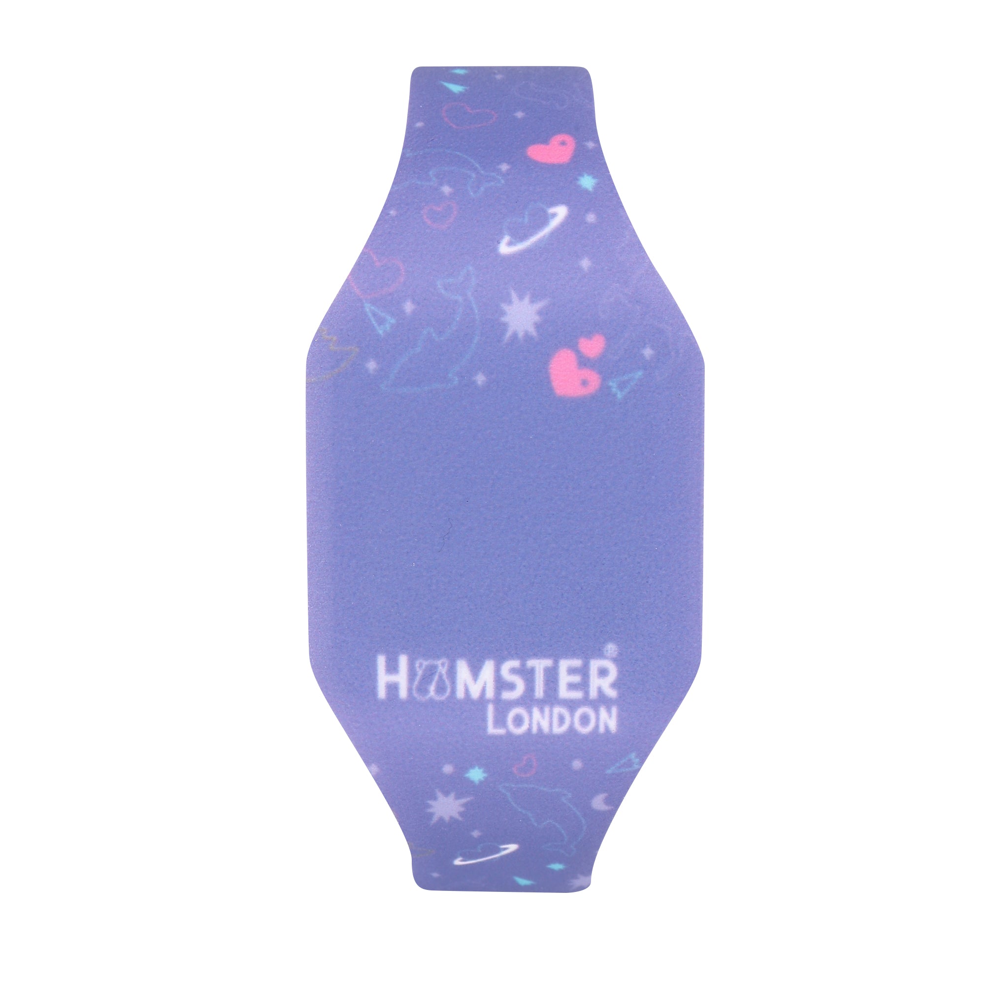 Hamster London Silicon Digital LED Band Mermaid Purple Line Watch