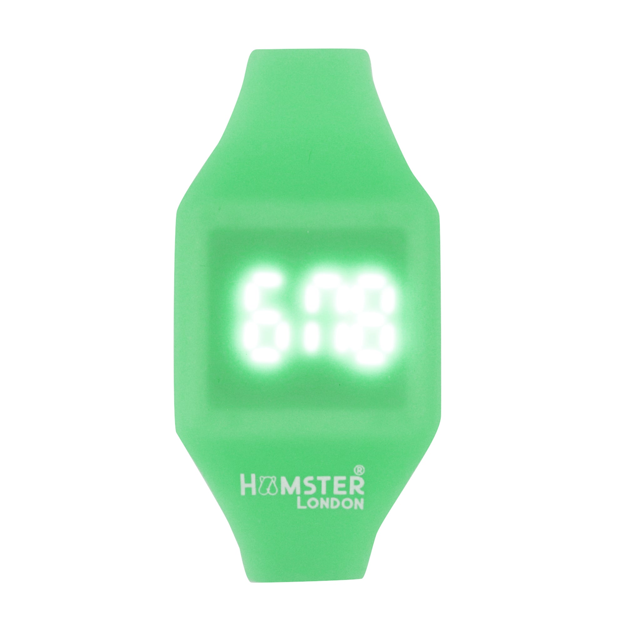 Hamster London Silicon Digital LED Band Hype Green Watch