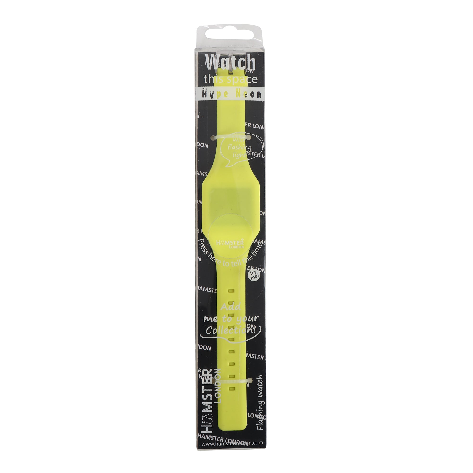 Hamster London Silicon Digital LED Band Hype Neon Watch Yellow
