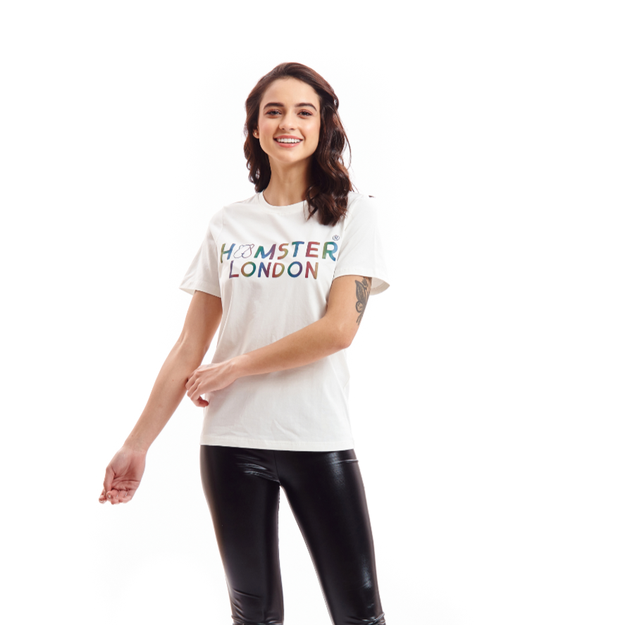 Hamster London Multi Tees White