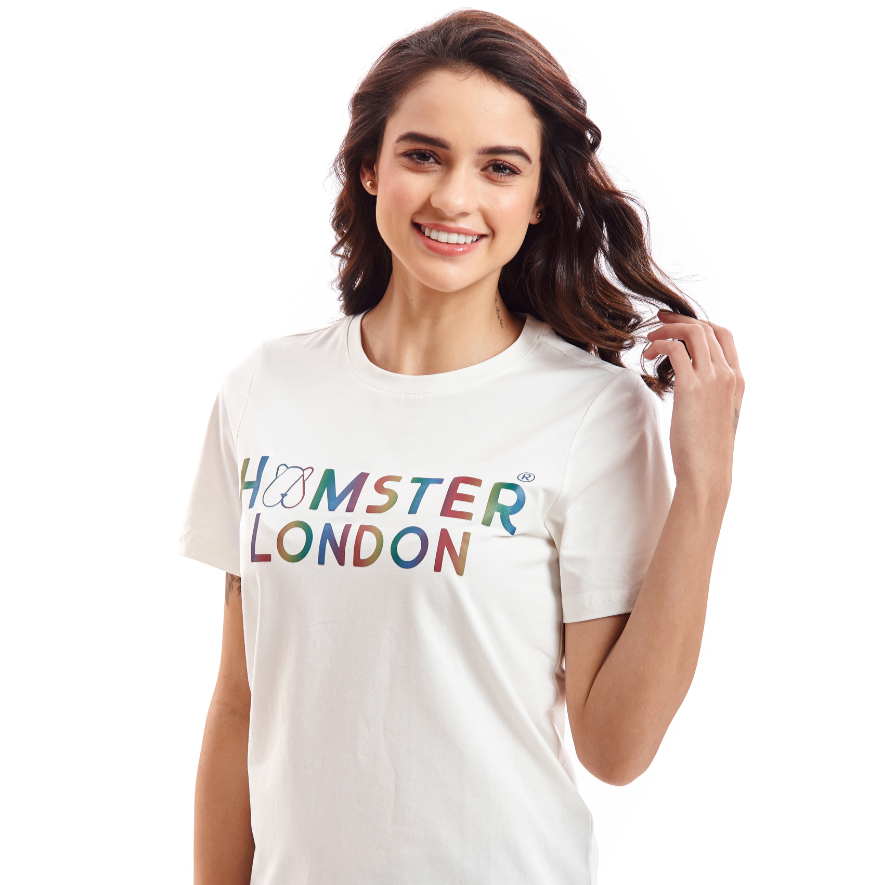 Hamster London Multi Tees White