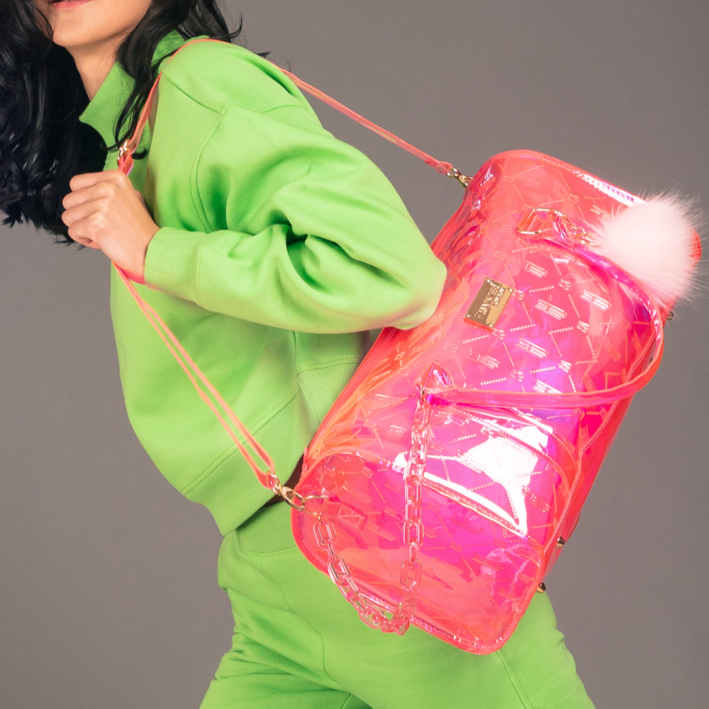 Hamster London Raver Duffle Bag Pink Large