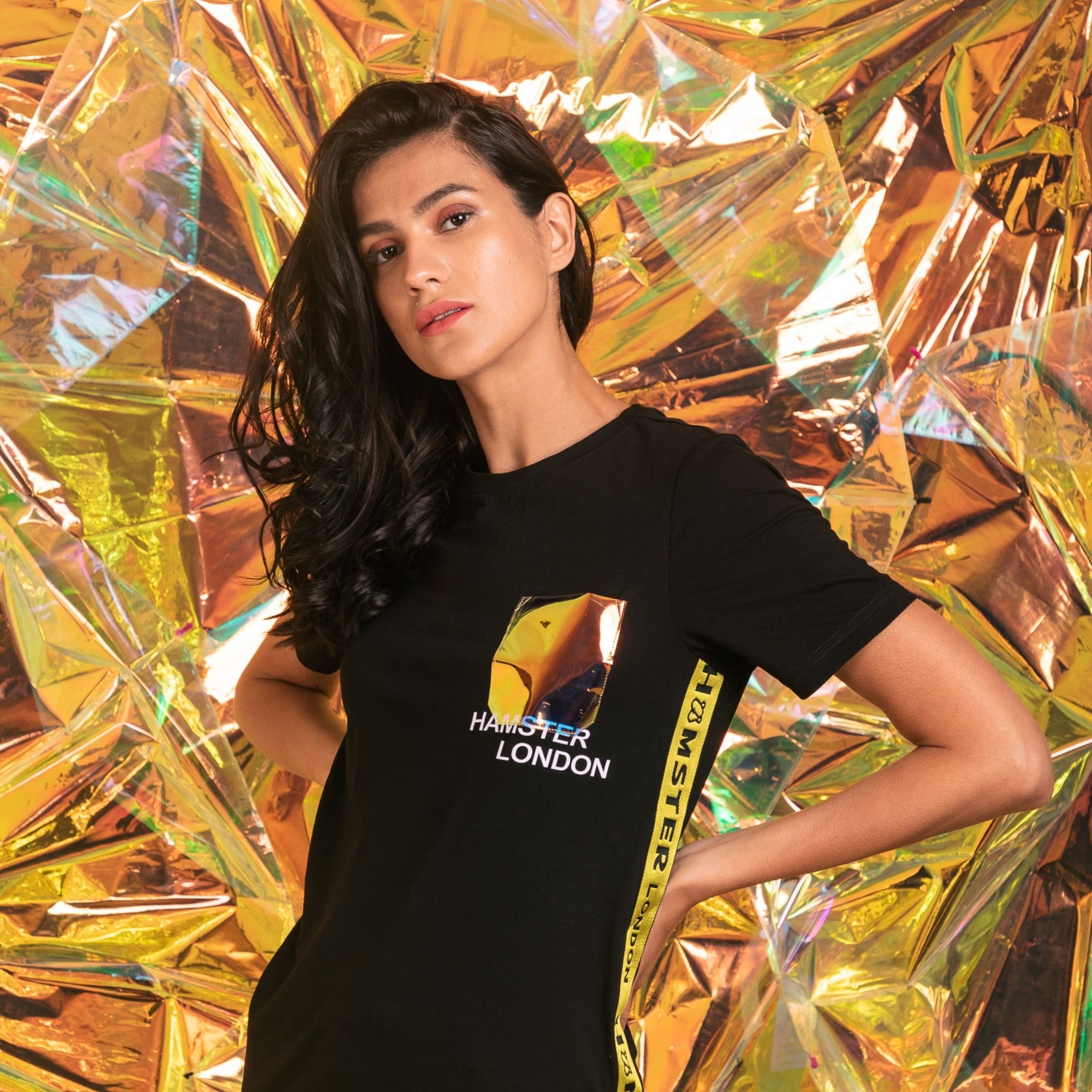 Hamster London Holo Party Tees Black