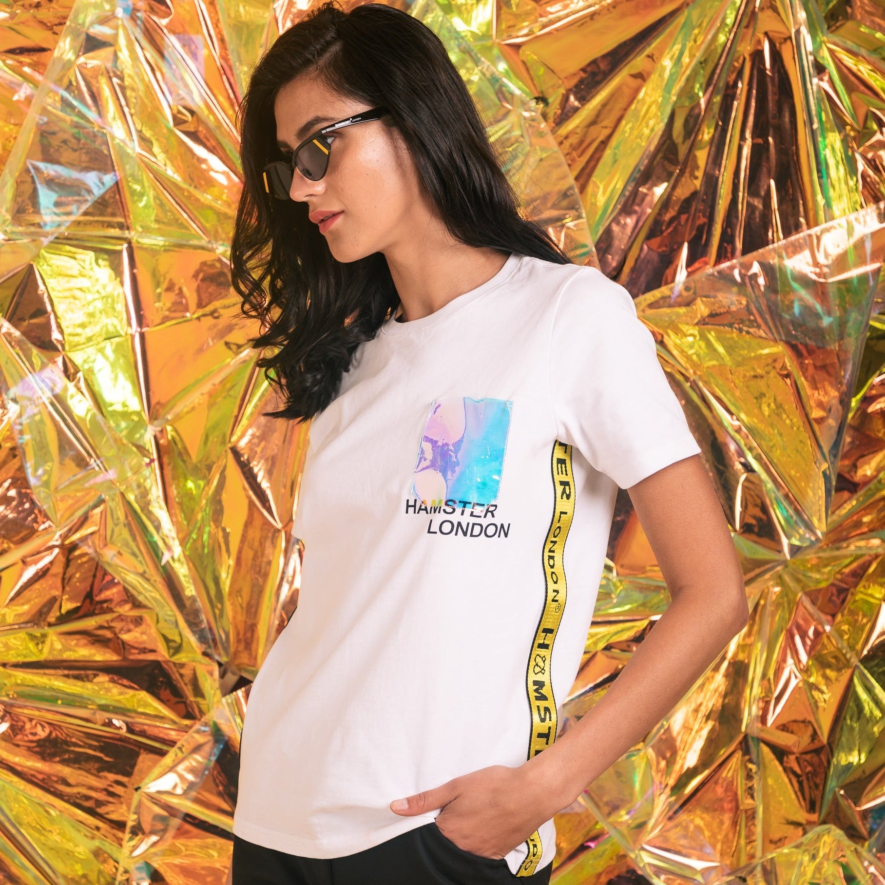 Hamster London Holo Party Tees White