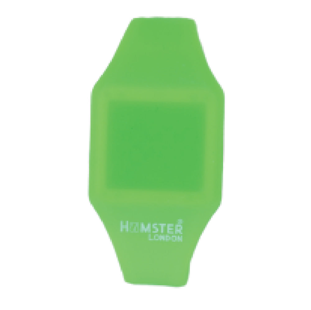 Hamster London Silicon Digital LED Band Hype Green Watch