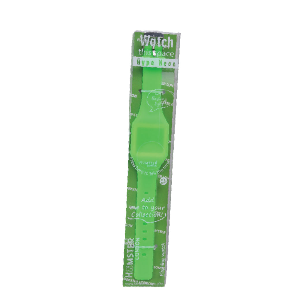 Hamster London Silicon Digital LED Band Hype Green Watch